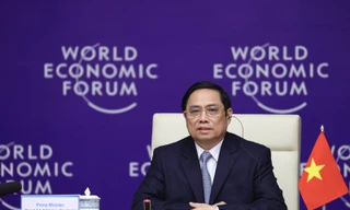 Thủ tướng Phạm Minh Chính chủ trì đối thoại. (Ảnh: TTXVN)