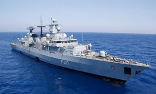 Tàu khu trục Bayern của Đức lên đường từ ngày 2/8 và dự kiến tháng 12 sẽ đến Biển Đông. (Ảnh: DW)