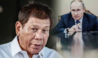 Tổng thống Philippines Rodrigo Duterte gọi ông Putin là "anh hùng yêu thích" của mình. (Ảnh: Getty Images)