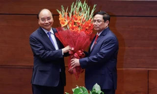 Chủ tịch nước Nguyễn Xuân Phúc và Thủ tướng Phạm Minh Chính