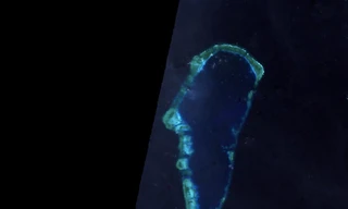 Hình ảnh bãi Cỏ Mây thuộc quần đảo Trường Sa của Việt Nam.