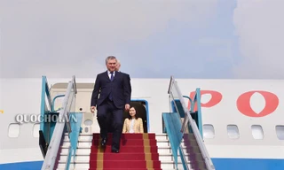 Ngài Vyacheslav Viktorovich Volodin, Chủ tịch Duma Quốc gia dẫn đầu Đoàn đại biểu cấp cao Duma Quốc gia, Quốc hội Liên bang, Liên bang Nga thăm chính thức Việt Nam.