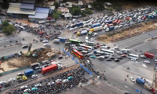 Người dân TPHCM di chuyển trong dịp lễ 30/4 cần lưu ý 6 điểm 'nóng' ùn tắc