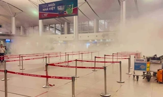 Pin dự phòng bất ngờ bốc cháy tại ga sân bay Tân Sơn Nhất 