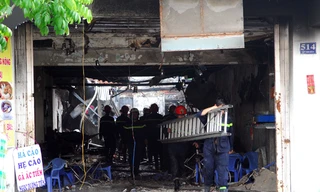 Hiện trường vụ cháy.