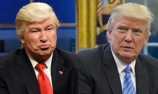 Diễn viên Alec Balwin (trái) và Tổng thống Mỹ Donald Trump.