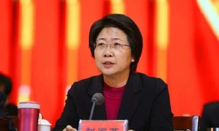 Triệu Hải Yến khi còn là Bí thư Tam Môn Hiệp.