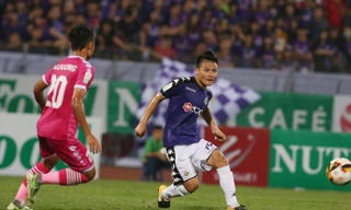 Quang Hải (phải) là một trong những gương mặt của U23 Việt Nam nhận được sự săn đón nhất của các nhãn hàng tiêu dùng hiện nay. Ảnh: VSI.