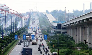 Dự án tuyến metro số 1 đoạn đi trên cao thuộc gói thầu số 2.