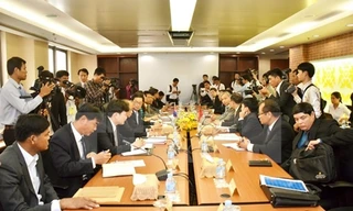 Việt Nam, Campuchia họp bàn về phân giới, cắm mốc biên giới ở Phnom Penh. Ảnh: TTXVN.