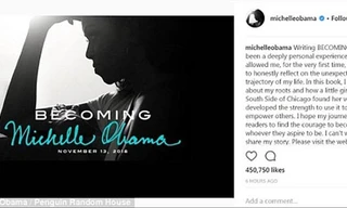 Trang bìa cuốn hồi ký của bà Michelle Obama.