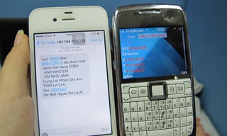 90% người dùng di dộng ở Việt Nam thường xuyên phải nhận những tin nhắn rác như thế này. Ảnh: Nguyễn Hoài