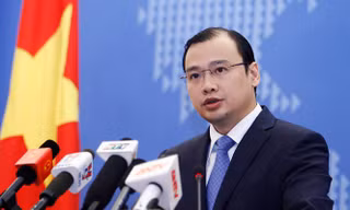 Người Phát ngôn Bộ Ngoại giao Lê Hải Bình. Ảnh: Hà Nội mới 