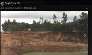 Tố cáo của ông Hiếu trên Facebook.