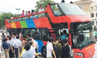 Xe buýt 2 tầng Hà Nội đi qua 19 tuyến phố