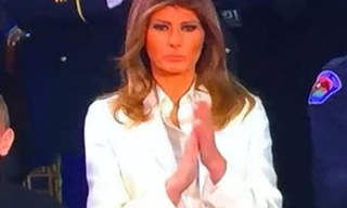 Bà Melania tại trụ sở quốc hội Mỹ.