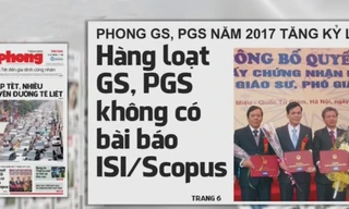 Cần đổi mới việc xét phong GS, PGS