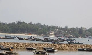 Một góc làng biển Mỹ Thủy.