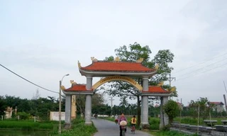 Cổng làng văn hóa Tả Quan, Dương Quan, Thủy Nguyên, Hải Phòng. Ảnh mang tính minh họa