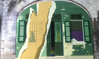 Tác phẩm của Trần Hậu Yên Thế gây tranh cãi. Ảnh: Bảo Hân.