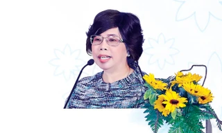 Bà Thái Hương phát biểu tại diễn đàn Nông nghiệp hữu cơ Việt Nam - phát triển và hội nhập.