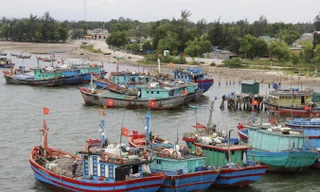 Một góc làng biển Cửa Tùng. ẢNH: S.V