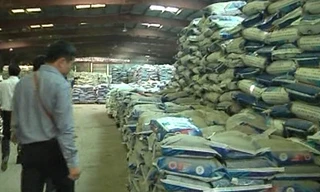 Đoàn kiểm tra liên ngành 389 quốc gia tại khu xưởng Cty Thuận Phong hồi tháng 4/2015. Ảnh: Ban 389 cung cấp