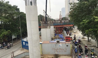 Dự án đường sắt Nhổn-ga Hà Nội ngoài bị chậm hơn 2 năm còn đội giá trên 78%. Ảnh: Anh Trọng