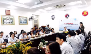 Toàn cảnh Hội nghị triển khai công tác PCTHCTL năm 2017 tại Bệnh viện Y học cổ truyền Trung ương.