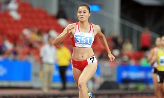 Quách Thị Lan hy vọng sẽ đạt chuẩn dự Olympic Brazil 2016 sau chuyến tập huấn tại Mỹ. Ảnh: VSI