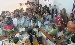 Cảnh xếp hàng mua vàng ngày Thần tài thường xuyên xảy ra nhiều năm gần đây. Ảnh: PV