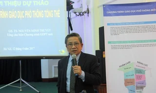 GS Nguyễn Minh Thuyết - Tổng Chủ biên Chương trình giáo dục phổ thông mới.