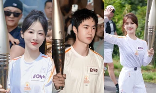 Vương Nhất Bác, Triệu Lộ Tư gây chú ý khi rước đuốc tại Olympic Paris 2024