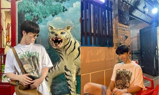 Ahn Jae Hyun đi ăn bánh xèo ven đường, hớp hồn fan với phong cách chuẩn "con rể Việt"