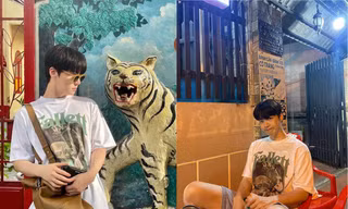 Ahn Jae Hyun đi ăn bánh xèo ven đường, hớp hồn fan với phong cách chuẩn "con rể Việt"
