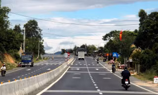 Quốc lộ 1 đoạn qua Phú Yên.