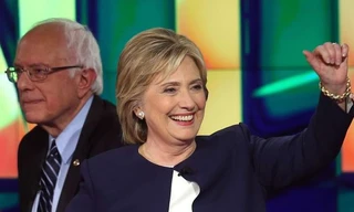 Bà Clinton đã có được chiến thắng quan trọng trước đối thủ Sanders. (Ảnh: Getty)