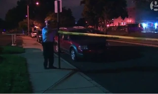 Cảnh sát phong tỏa hiện trường vụ nổ súng.