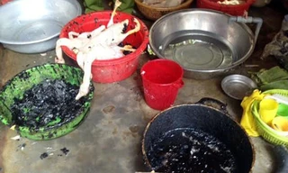 Rùng mình với cơ sở nhổ lông gia cầm bằng hóa chất lạ