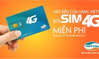 Viettel bắt đầu đổi sim 4G miễn phí