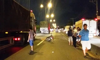 Hiện trường vụ tai nạn.