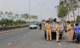 Hiện trường xảy ra vụ tai nạn. 