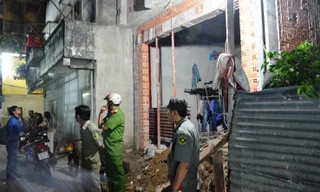 Căn nhà xảy ra sự cố.