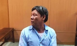 Nguyễn Minh Tân tại tòa. Ảnh: Tân Châu.