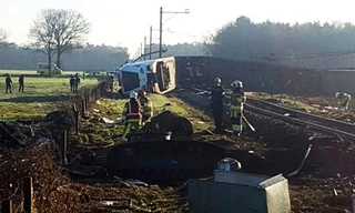 Hiện trường vụ tai nạn.