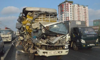 Hiện trường vụ tai nạn.