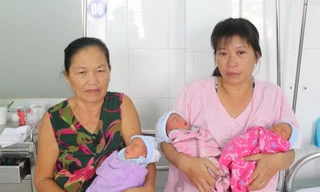 3 bé trai trong ca tam thai ở Cần Thơ (Bệnh viện cung cấp)