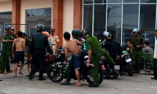 Các đối tượng bị bắt lại sau khi trốn trại.