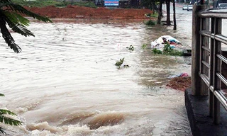 Khu vực người phụ nữ bị nước cuốn. Ảnh: Nguyệt Triều