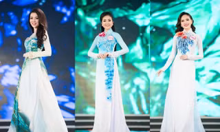 30 thí sinh hoa hậu khoe nét nền nã trong tà áo dài